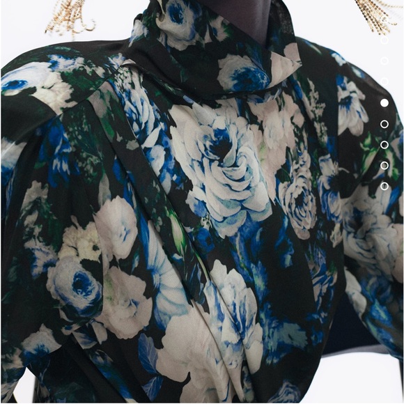 Zara Floral Print Shirt - Picture 5 of 13